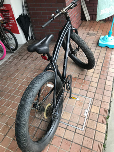 KAMINORTH　ファットバイク　アルミフレーム　7段変速　ディスクブレーキ　ブラック