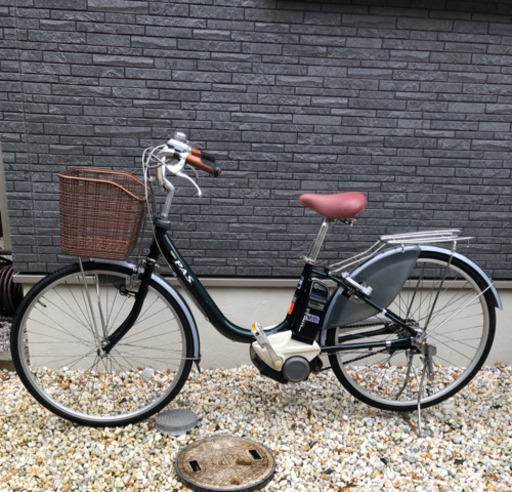 【受け渡し予定者決定済》ヤマハ電動アシスト自転車　ダークグリーン　26インチ　動作確認済