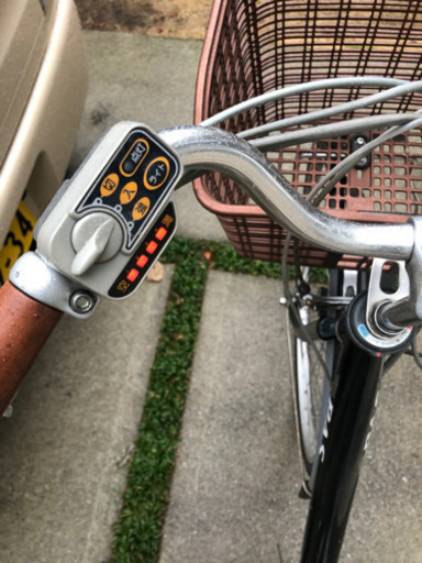 【受け渡し予定者決定済》ヤマハ電動アシスト自転車　ダークグリーン　26インチ　動作確認済