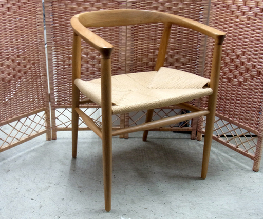 南12条店 MUJI/無印良品 良品計画 北欧テイスト オーク材ペーパーコードチェア ダイニングチェア ラウンジチェア