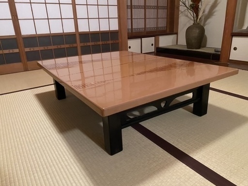 レトロ　ローテーブル　座卓　茶色