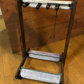 【おまけ付き】木製ギタースタンド 4〜5本掛け