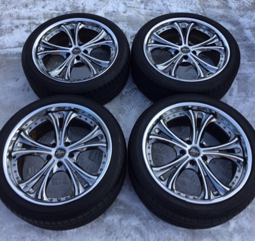 値下げ！レクサス等 weds クレンツェ ケルベロスⅢ 20インチ バリ溝 タイヤ付 4本セット