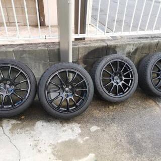 タイヤ&ホイール　４本セット　245/40R18　 エボ10純正