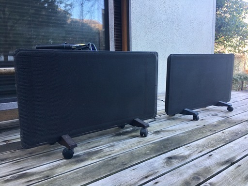 【取引中】フランス キャンパ社製 電気暖房機 フォトン 遠赤外線 パネルヒーター 2台 (1台からOKです)