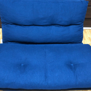 【お譲りする方決まりました】美品　2人がけソファ※ネイビー