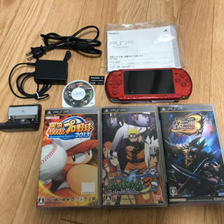 PSP3000+ソフト4点＋ワンセグチューナー等