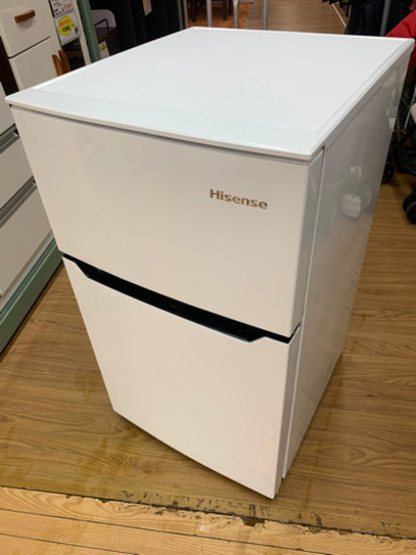 【リサイクルサービス八光　田上店　安心の3か月保証　旧鹿児島市内配達設置無料】ハイセンス 冷凍冷蔵庫 93L ホワイト HR-B95A 2019年製