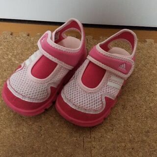 美品 adidas アディダス サンダル 14cm