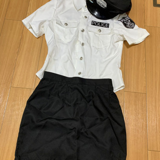 【中古】ミニスカポリスコスプレ衣装