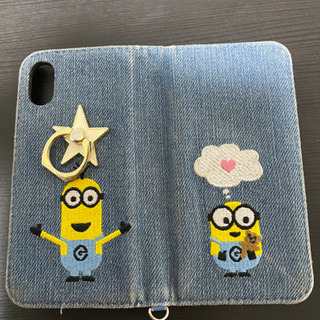 iPhone Xミニオン　デニムケース