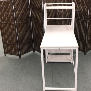 ニトリ システムデスク ザッキー パソコンデスク 白 美品の画像