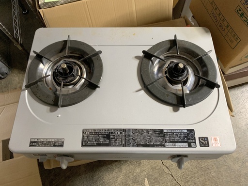 特価！ リンナイ 2口 ガスコンロ LPガス用 RTS-336-２FTS-L ガステーブルコンロ 中古品 B