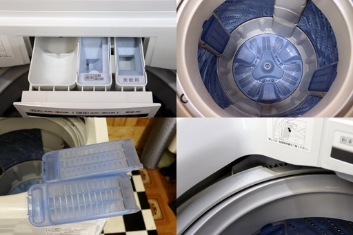 配達込み　全自動洗濯機　Panasonic NA-FA70H2 2015年製　7.0kg　ピンク　送風乾燥　ふろ水給水ホース付き　住まい