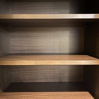 レンジボード ニトリ 茶 収納棚 中古品