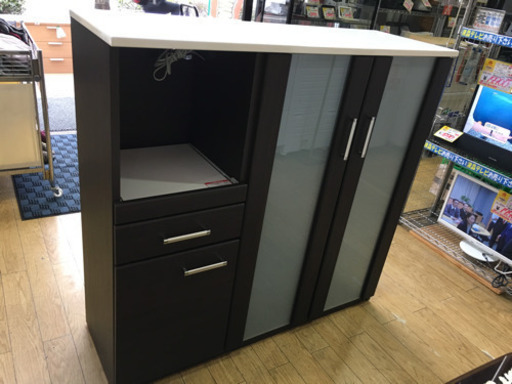 ニトリ モダンstyle キッチンカウンター レンジボード ハイカウンター