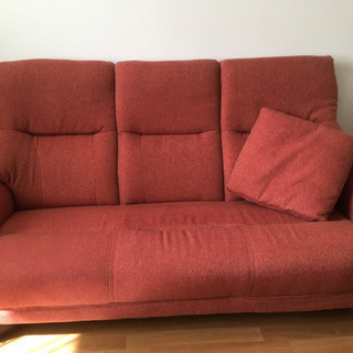 3人用布張りハイバックソファ　ニトリ【超美品】