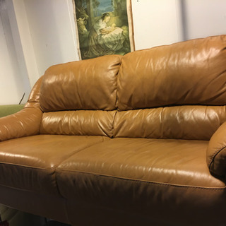 IDC大塚家具 Leather World 3人掛け ソファ レザー 高級