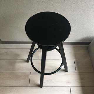 黒　スツール　ウッド