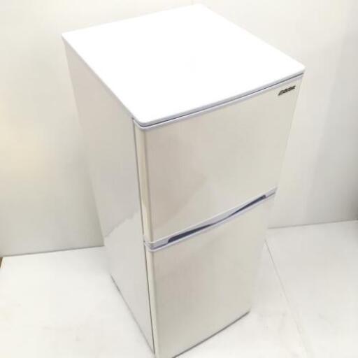 中古 高年式 143L 2ドア冷蔵庫 アビテラックス AR-143E 2017年製 ホワイトストライプ 6ヶ月保証付き