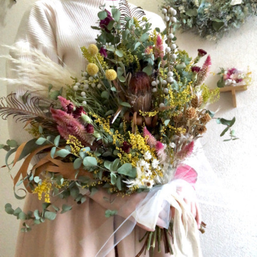 受注制作ミモザのクラッチブーケ♡