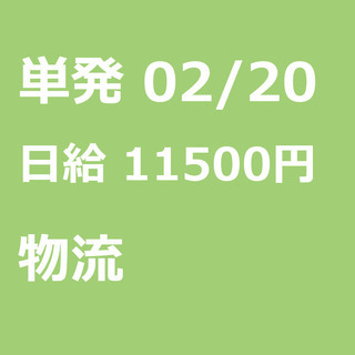 【急募】 02月20日/単発/日払い/江東区:未経験大歓迎！毎日...
