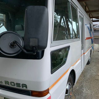 三菱　ROSA ローザ　キャンピングカー　10人乗　車検付　ソファーベッドの画像