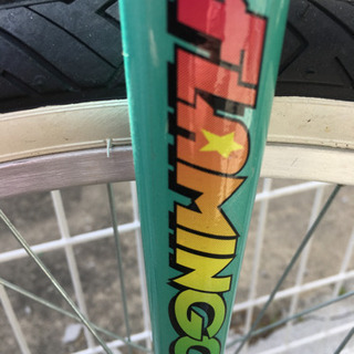JB0042 美品 MIYATA24インチ一輪車　　FLAMINGOの画像
