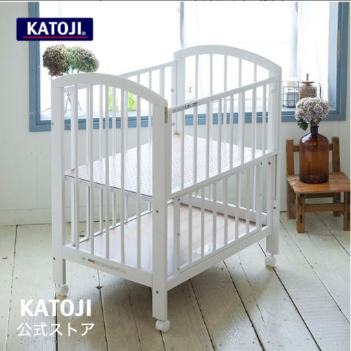 ★早い者勝ち今ならおまけ付き★取りに来て頂ける方限定 ミニベビーベッド(KATOJI)&布団セット