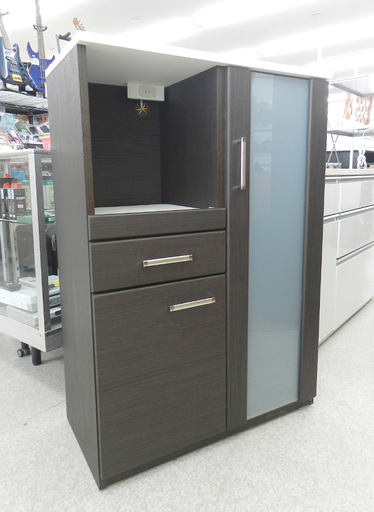 ニトリ レンジボード 80×115cm ブラウン キッチン収納 NITORI 家電ボード ☆ PayPay(ペイペイ)決済可能 ☆ 札幌市 北区 屯田