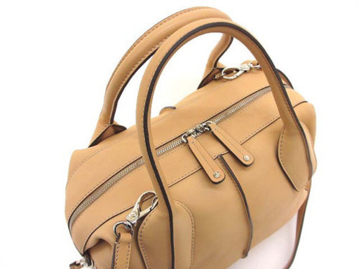 美品 トッズ TOD'S 2way Dバッグ  ショルダーバッグ ベージュ