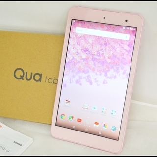 中古 au Qua Tab 01 KYT31 ピンク タブレット...