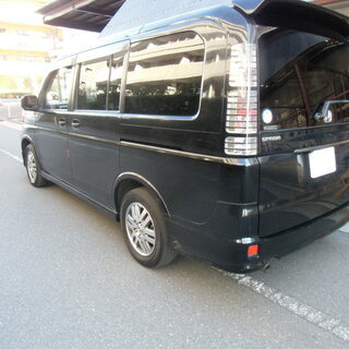 格安車　黒ステップワゴン　スパーダ２０００　PWスライドドア　車検２年４月の画像