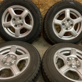 DUNLOP DSX-2 155/80R13】スタッドレス 4本【社外アルミ 13インチ