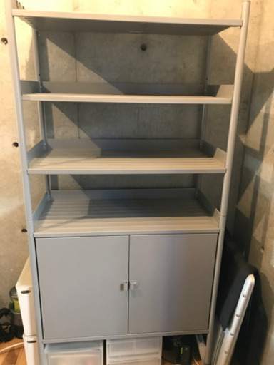 【近隣配送無料 美品】IKEA イケア　HINDO  キャビネット　ラック　収納ラック　ガーデニング　ジュースラック　グレー