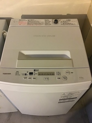 【送料無料・設置無料サービス有り】洗濯機 2018年製 TOSHIBA AW-45M5 中古
