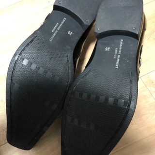 キャサリンハムネット男性用黒靴　26CM Used の画像
