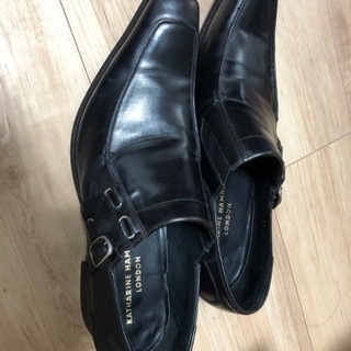 キャサリンハムネット男性用黒靴　26CM Used の画像