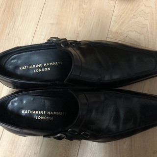 キャサリンハムネット男性用黒靴　26CM Used の画像