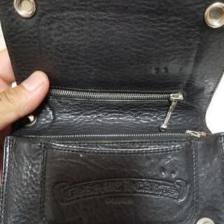 クロムハーツ財布2ジップウォレット(ヘビーレザー) クロムハーツ 財布（Chrome Hearts）2ジップ クロスボタンズ