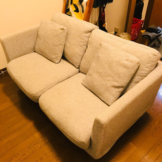 (無料)ニトリの2人掛けソファー(取りに来てくれる方)