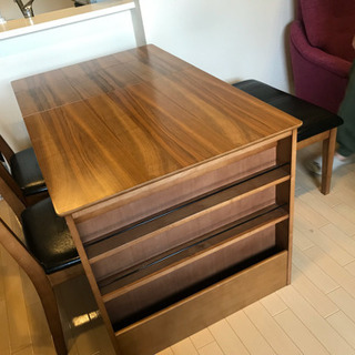 伸縮式　ダイニングセット