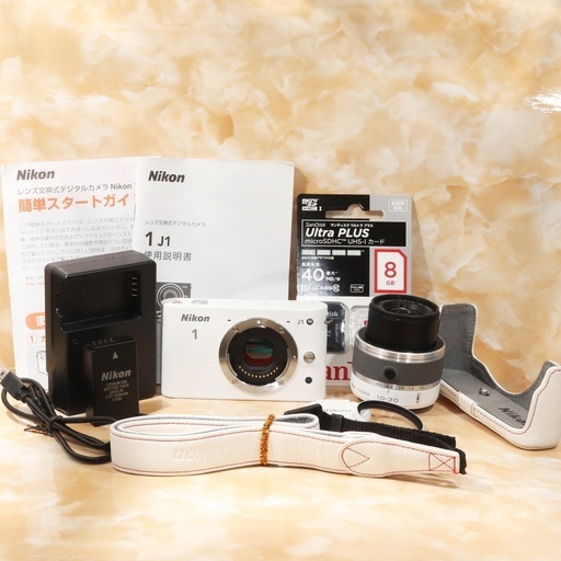 ★届いてすぐ使える新品SDカード付★ニコン J1 手振れ補正レンズキット