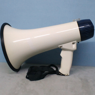 ★メガホン　拡声器　【OHM　オーム電機　ハンディーマイク　ハンドメガホン】　　防災グッズ　応援グッズ　イベント　アウトドア　スポーツの画像