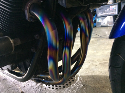 CB400 SPEC/REVO チタン マフラー STRIKER カーボン