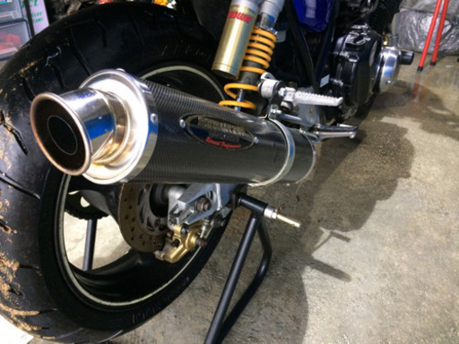 CB400 SPEC/REVO チタン マフラー STRIKER カーボン