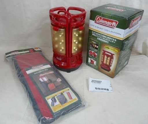 カード決済対応！20Y0066 3 Coleman コールマン CPX６QUAD LEDランタン 折りたたみ式ケース付　未使用