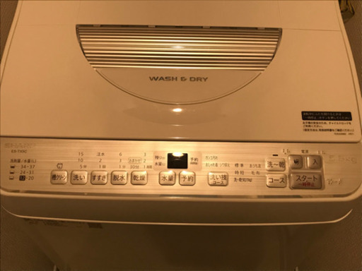 【引き取り限定】 【値下げ】SHARP洗濯乾燥機ES-TX5C-S