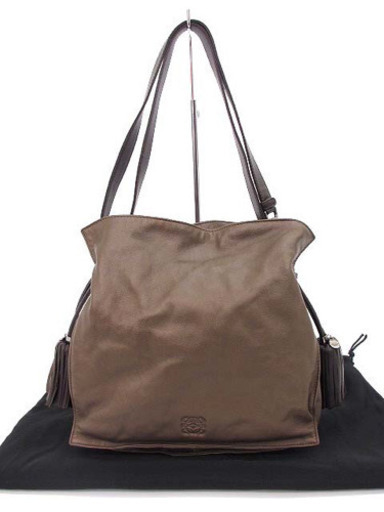 良品 ロエベ LOEWE ナッパレザー フラメンコ30 巾着