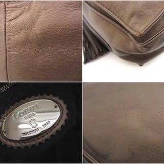 良品 ロエベ LOEWE ナッパレザー フラメンコ30 巾着 の画像